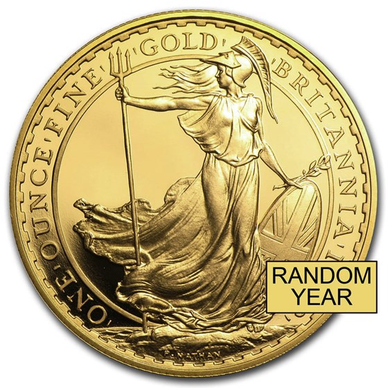 1 oz Gold Britannia BU/Proof Coin (Random Year) 1 oz Gold Britannia BU/Proof Coin (Random Year)